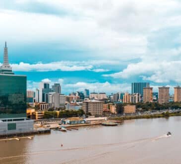Ozumba Mbadiwe waterside buildings in Lagos